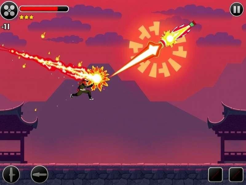 Ninja Fire Blast Game Screenshot